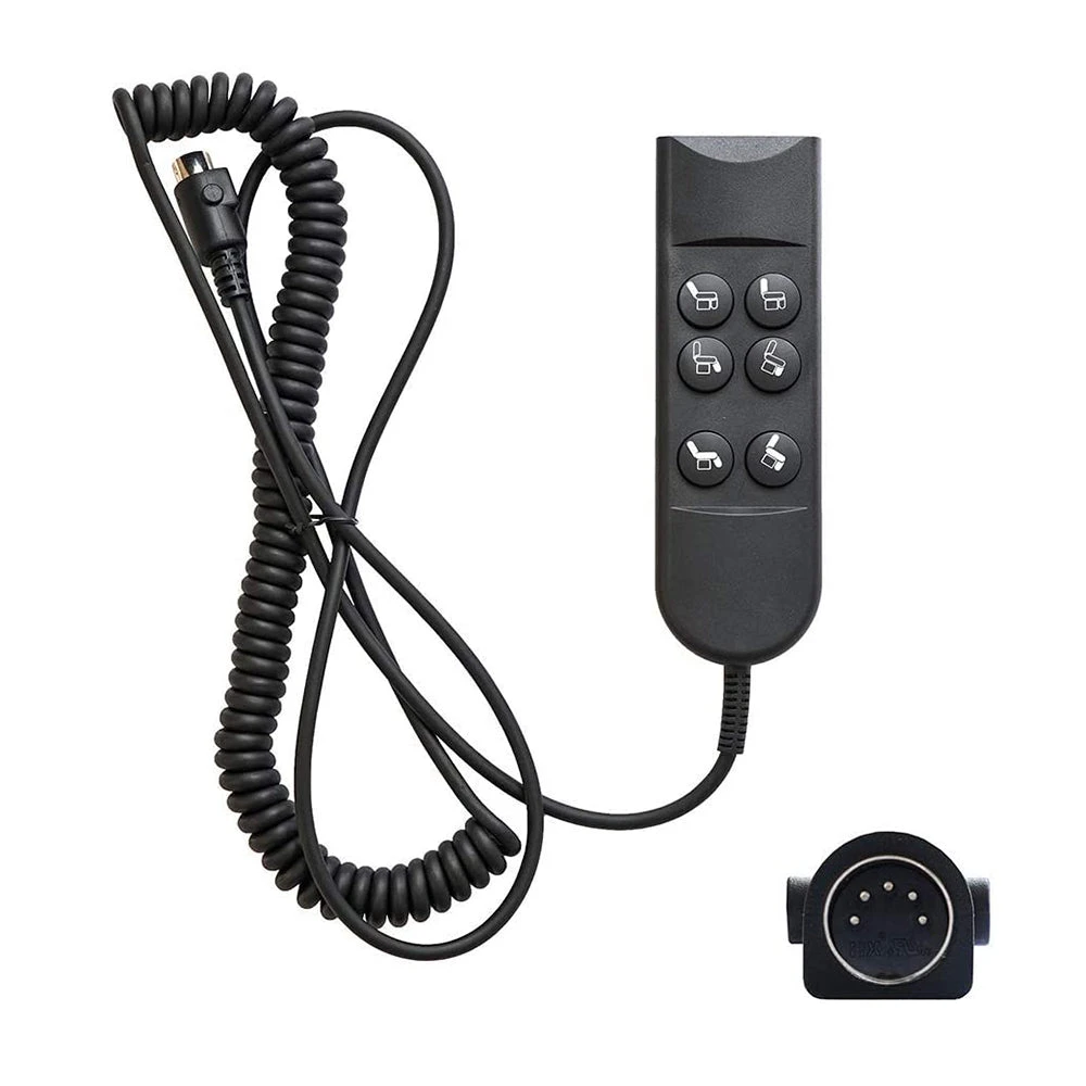 6 Button 5 Pin Remote Handset Controller For Recliners/Lift Chairs With 2 Motors 3 6 Button 5 Pin Remote Handset Controller For Recliners/Lift Chairs With 2 Motors