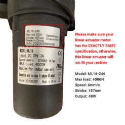 Mulin Power Recliner Motor ML16-246 Linear Actuator Compatible With Catnapper Recliner /Lift Chair/Sofa -Tool Discount Store 1 533d5a1c 9936 484f a6fb 7f5f4e8e1d92