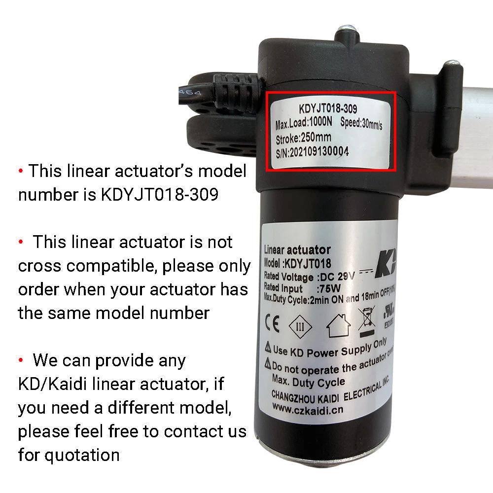 Kaidi KDYJT018-309 Linear Actuator Motor Assembly 4 Kaidi KDYJT018-309 Linear Actuator Motor Assembly - Image 2