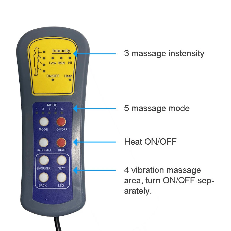 Recliner Massage Function Remote Controller Vibration Heating Remote Controller For Lift Chair 4 Recliner Massage Function Remote Controller Vibration Heating Remote Controller For Lift Chair - Image 2
