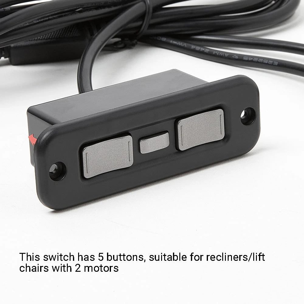OKIN JLDK.15.11.01 Switch For Recliner Lift Chair 5 Buttons 4 OKIN JLDK.15.11.01 Switch For Recliner Lift Chair 5 Buttons - Image 2
