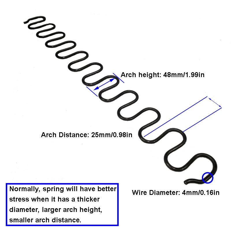 Upholstery Zig-Zag Spring Kit-6pk Springs Clips Nails For Furniture Chair Couch Repair 4 Upholstery Zig-Zag Spring Kit-6pk Springs Clips Nails For Furniture Chair Couch Repair - Image 2