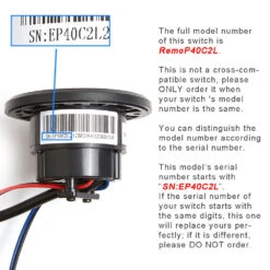 EMoMo RemoP40C2L 3 Button Switch With USB Charging Port 11 EMoMo RemoP40C2L 3 Button Switch With USB Charging Port -Tool Discount Store 3X4A2060