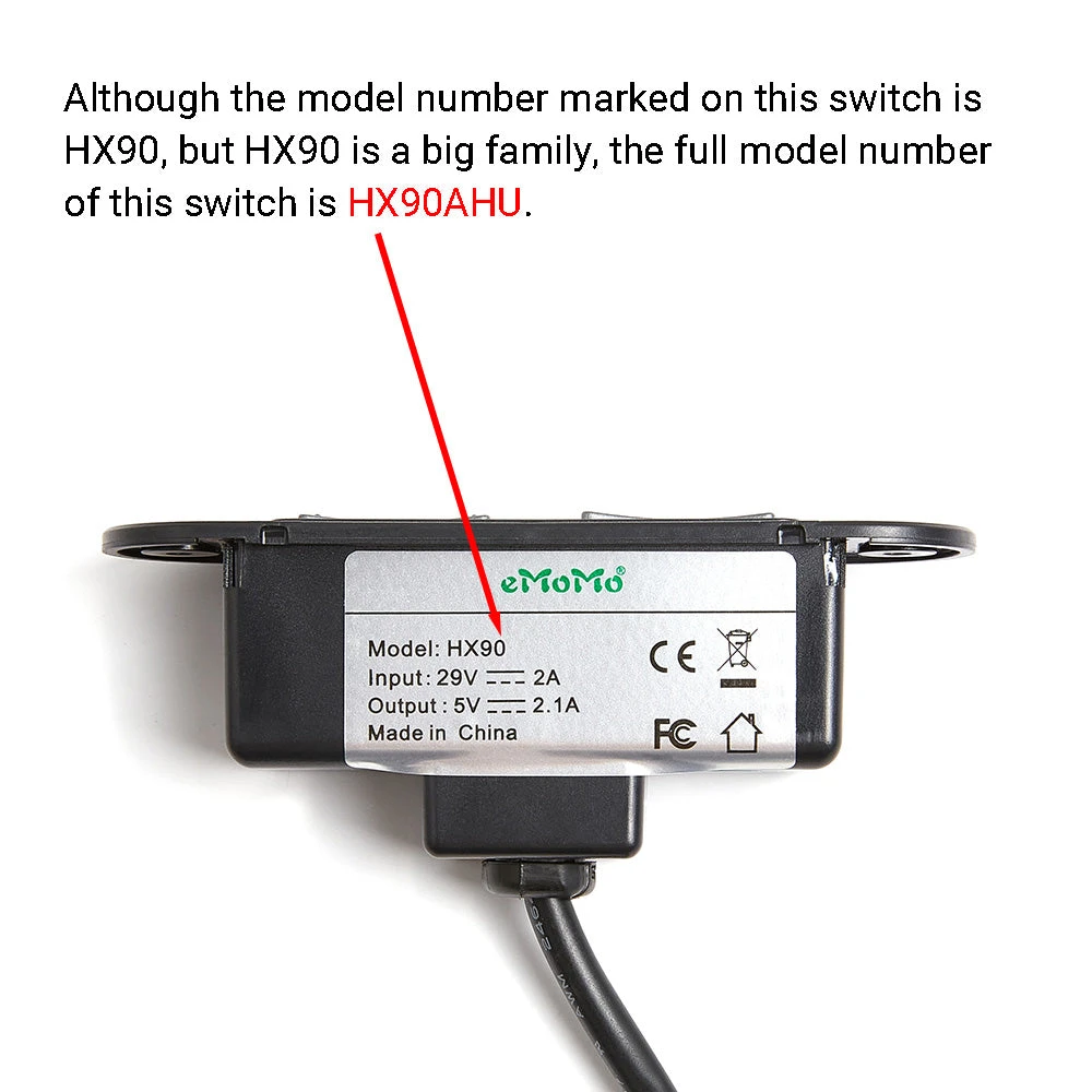 EMoMo HX90AHU Switch For Lazy Boy Recliner 2 Button USB 4 EMoMo HX90AHU Switch For Lazy Boy Recliner 2 Button USB - Image 2