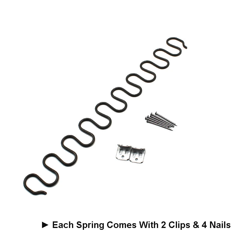 Upholstery Zig-Zag Spring Kit-6pk Springs Clips Nails For Furniture Chair Couch Repair 5 Upholstery Zig-Zag Spring Kit-6pk Springs Clips Nails For Furniture Chair Couch Repair - Image 3