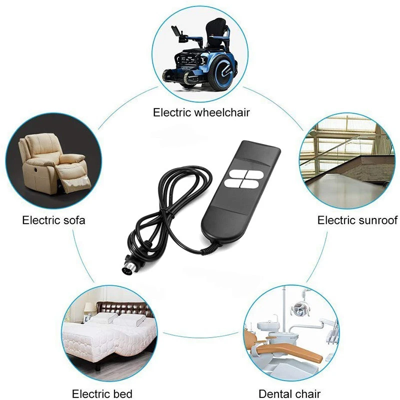Universal 4 Buttons 5 Pin Remote Controller For Lift Chair Sofa Power Recliner 12 Universal 4 Buttons 5 Pin Remote Controller For Lift Chair Sofa Power Recliner - Image 10