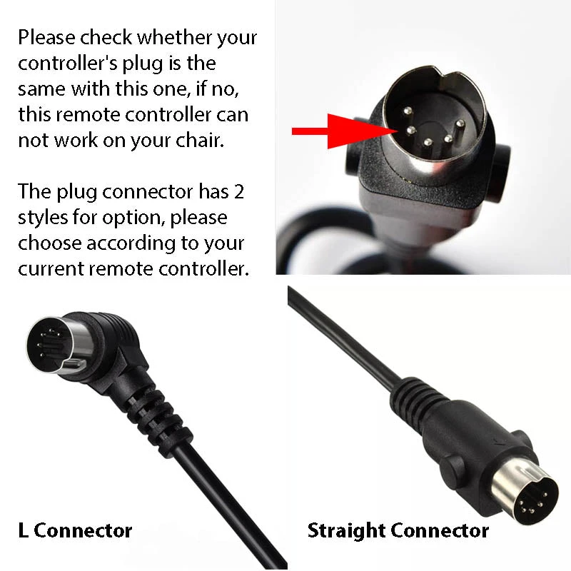 Universal 2 Button 5 Pin Remote Controller For Lifting Chair Replacement Recliner Switch 6 Universal 2 Button 5 Pin Remote Controller For Lifting Chair Replacement Recliner Switch - Image 4