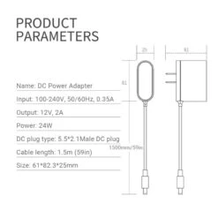 Power Adapter For Recliner Massage System 12V 2A DC5.5*2.1 -Tool Discount Store 7 cde1ea97 badc 48d3 ab0e 4c76a77157c5