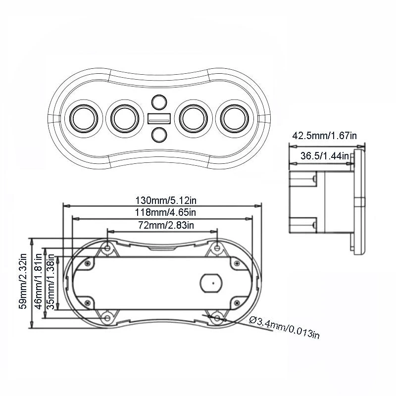 6 Buttons Control Switch For Recliner Sofa Chair With USB & LED-backlit 9 6 Buttons Control Switch For Recliner Sofa Chair With USB & LED-backlit - Image 7