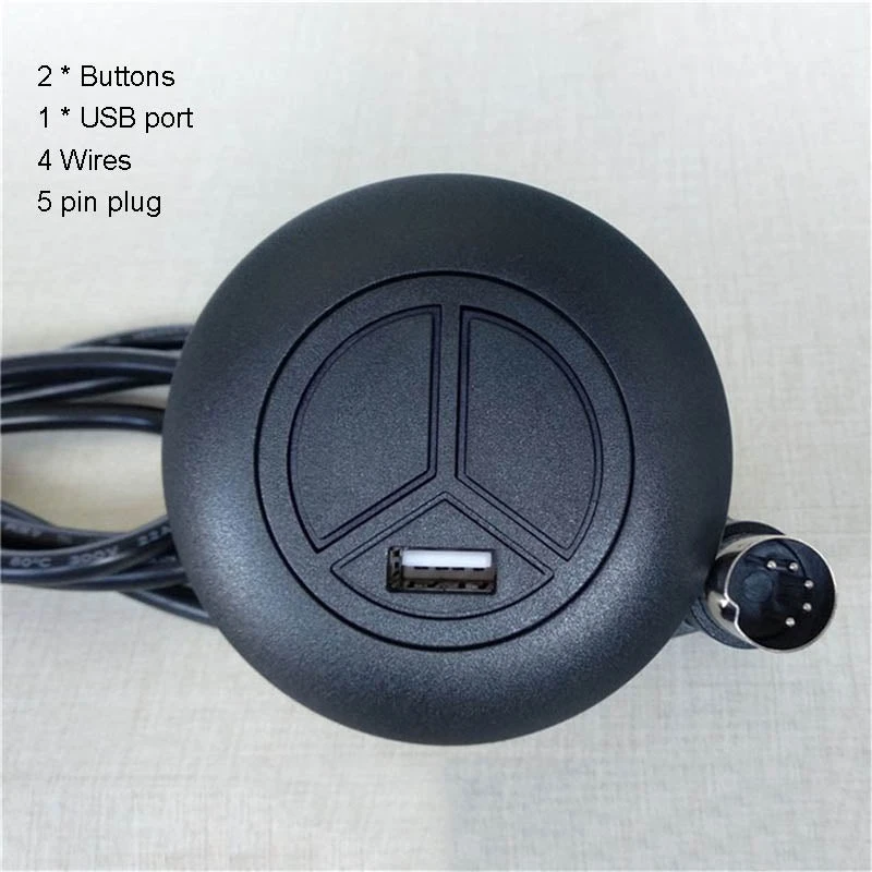 Universal Fixed 2 Button Remote Controller For Recliner Sofa With USB Charger & LED Light Round Shape 4 Universal Fixed 2 Button Remote Controller For Recliner Sofa With USB Charger & LED Light Round Shape - Image 2