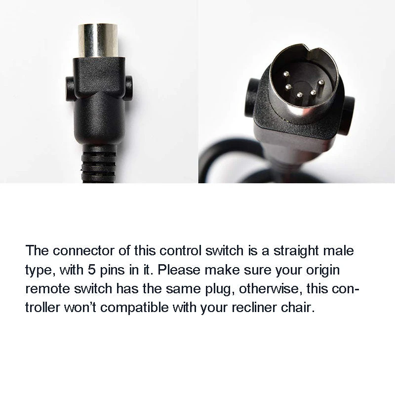 6 Buttons Control Switch For Recliner Sofa Chair With USB & LED-backlit 11 6 Buttons Control Switch For Recliner Sofa Chair With USB & LED-backlit - Image 9