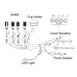 EMoMo E202A-R Junction Box /Control Box For Home Theater Chair -Tool Discount Store E202A R Z2044 V01 QY03 1 2