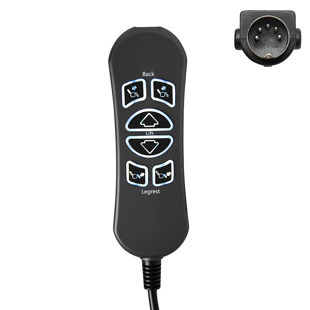 MLSK89-A2 6 Button 5 Pin Remote Controller For Recliner W/USB Charging Port & Backlit 3 MLSK89-A2 6 Button 5 Pin Remote Controller For Recliner W/USB Charging Port & Backlit