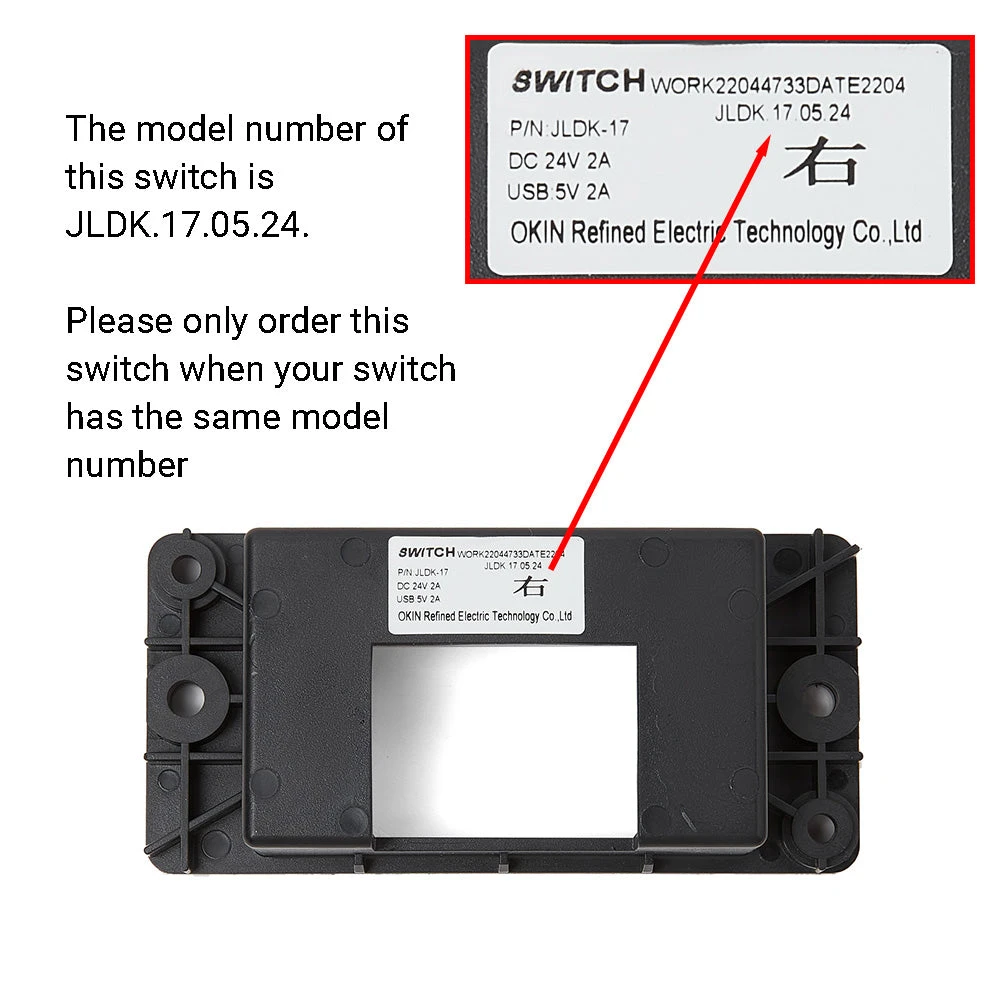 OKIN JLDK.17.05.24 Switch For Recliner Lift Chair 4 Buttons 5 Pin With USB 4 OKIN JLDK.17.05.24 Switch For Recliner Lift Chair 4 Buttons 5 Pin With USB - Image 2