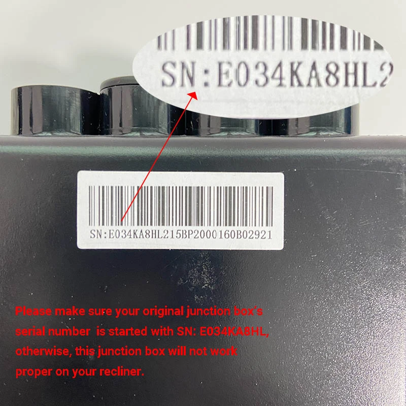 Replacement EMoMo Junction Box For Recliner Lift Chair SN:E034KA8HL 4 Replacement EMoMo Junction Box For Recliner Lift Chair SN:E034KA8HL - Image 2
