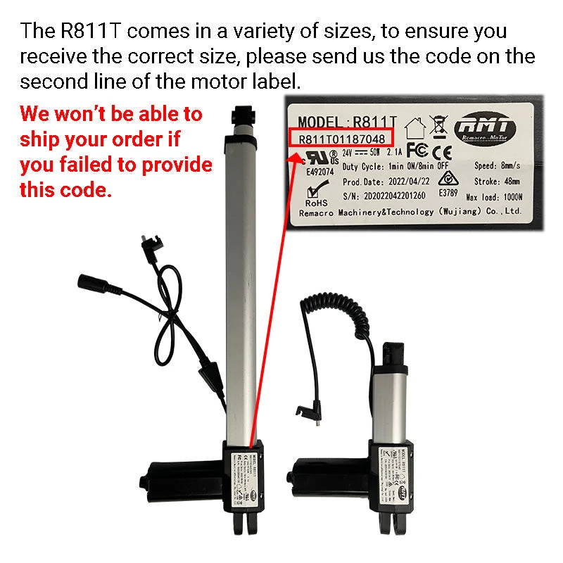 RMT R811T Linear Actuator Remacro Motor Assembly 5 RMT R811T Linear Actuator Remacro Motor Assembly - Image 3