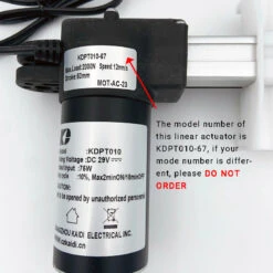 KDPT010-67 Kaidi Linear Actuator For Power Recliner Lift Chair -Tool Discount Store IMG 5849
