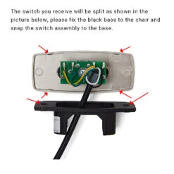 OKIN JLDK.59.02.01 2 Button Recliner Switch 8 OKIN JLDK.59.02.01 2 Button Recliner Switch -Tool Discount Store IMG 6116