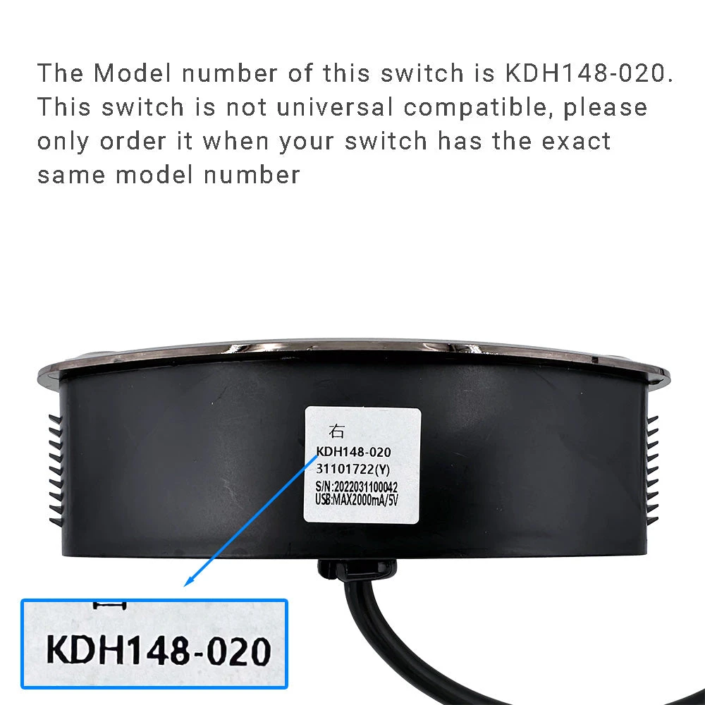 KDH148-020 5 Button 5 Pin Switch For Recliner Or Lift Chair 5 KDH148-020 5 Button 5 Pin Switch For Recliner Or Lift Chair - Image 3
