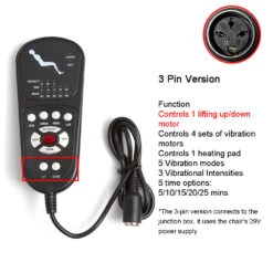 Replacement Massage Function Remote Handset Controller For Recliner Lift Chair -Tool Discount Store S2
